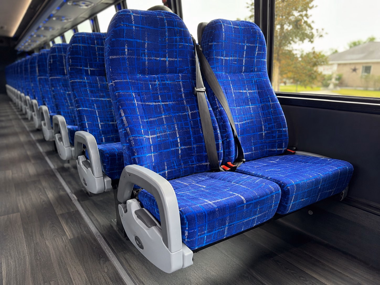 mableton charter bus rental interior