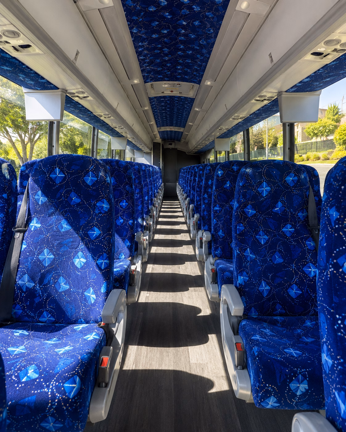 sandy springs charter bus interior