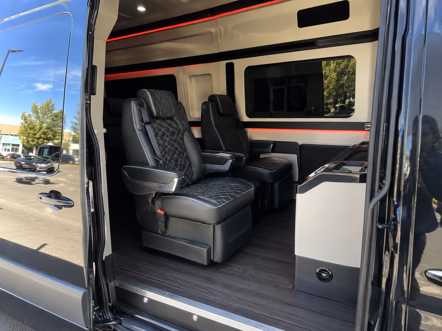 sandy springs wedding transportation onboard seating
